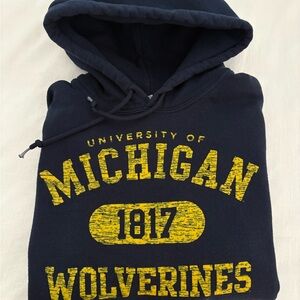 University of Michigan navy Pullover Hoodie